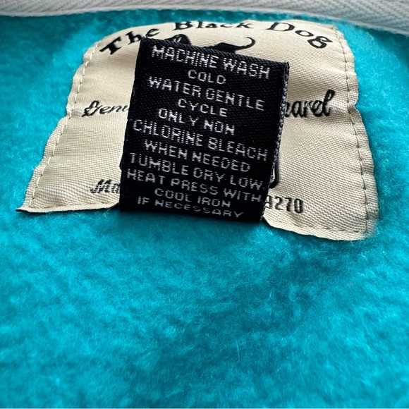 The Black Dog Ladies Classic Full Zip Hoodie - Blue - Picture 10 of 10